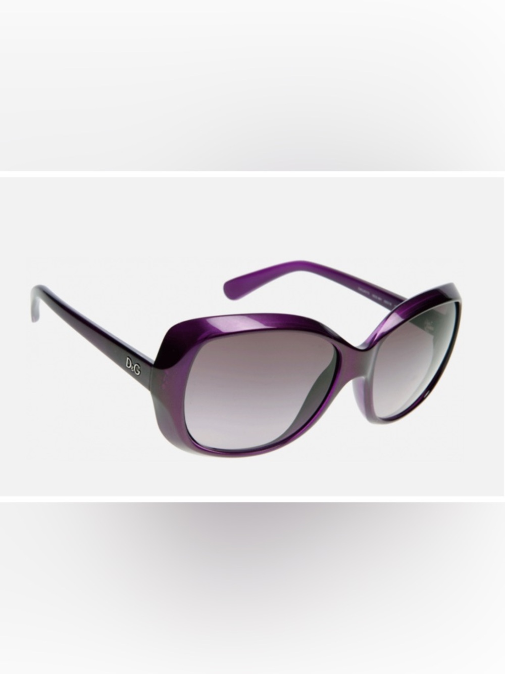 Y2K Dolce & Gabbana 8075 Oversized Purple Sunglasses Made in Italy